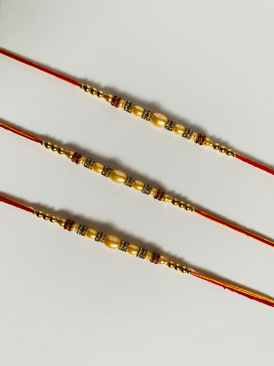 Pearl Rakhi set of 3